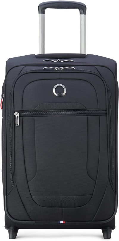 7. The Delsey Paris Helium DLX Carry-on Soft Surface Luggage 